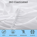 CL 30cm Deep Waterproof Mattress Protector | Quilted, Breathable &amp; Noise-Free | White | UK Sizes