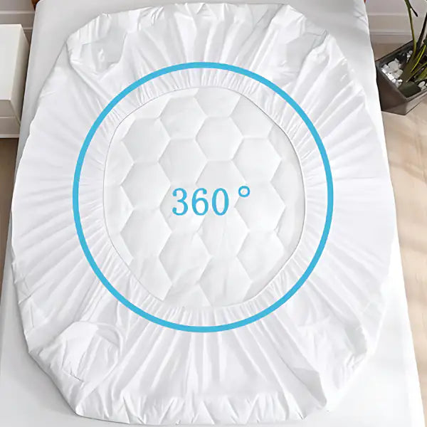 CL 30cm Deep Waterproof Mattress Protector | Quilted, Breathable &amp; Noise-Free | White | UK Sizes - 4A's Global