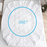 CL 30cm Deep Waterproof Mattress Protector | Quilted, Breathable &amp; Noise-Free | White | UK Sizes